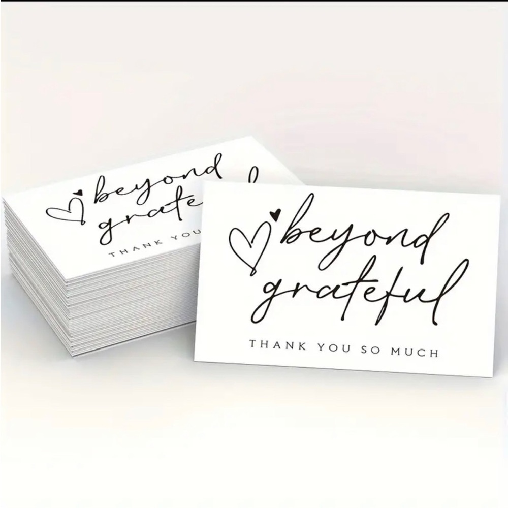 100 Thank You Cards for Small Business